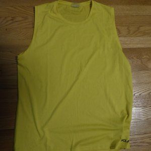2XU Mens Aero Tank Maize Black Reflective XL